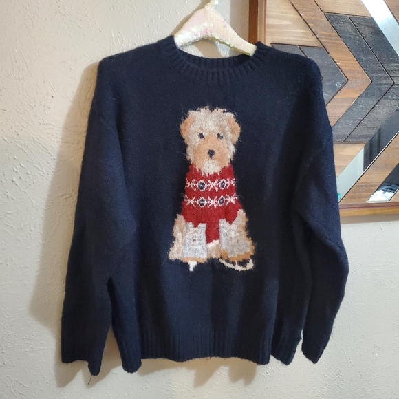 ●CHOOSE XS - XL● NWT Women's Wild Fable Crewneck Heritage Dog Novelty Sweater - Picture 5 of 14